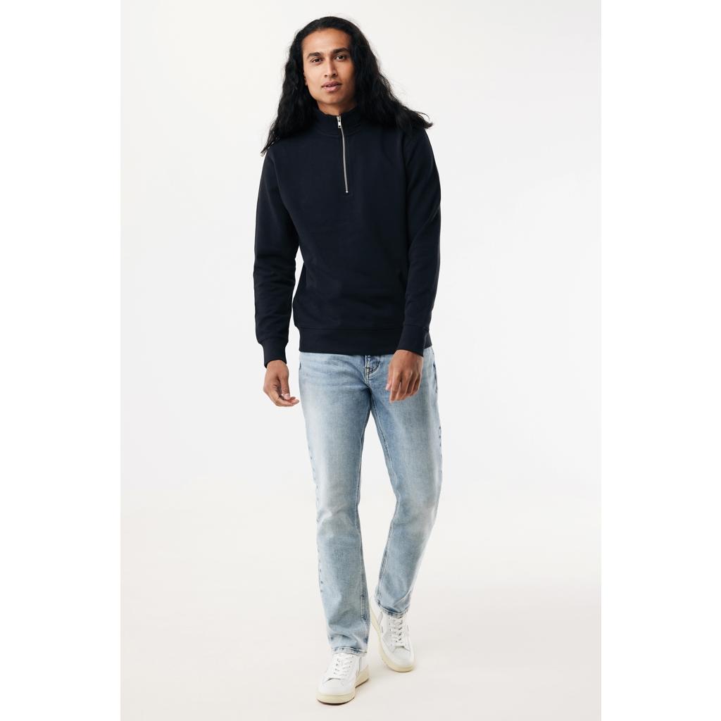 Pulover bumbac Iqoniq Elgon black M