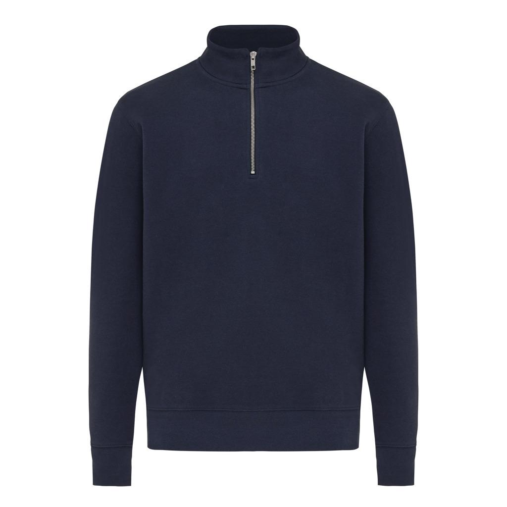 Pulover bumbac Iqoniq Elgon navy 2XS