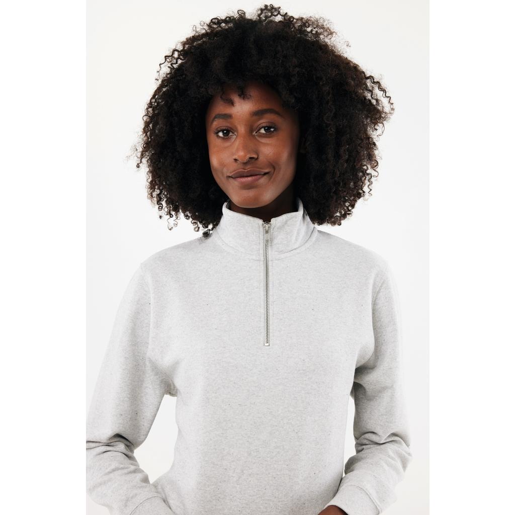 Pulover bumbac Iqoniq Elgon light heather grey 3XL