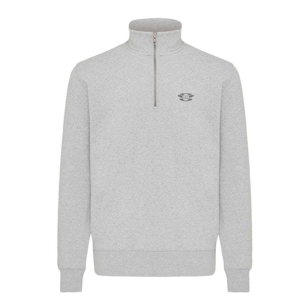 Pulover bumbac Iqoniq Elgon light heather grey 3XL
