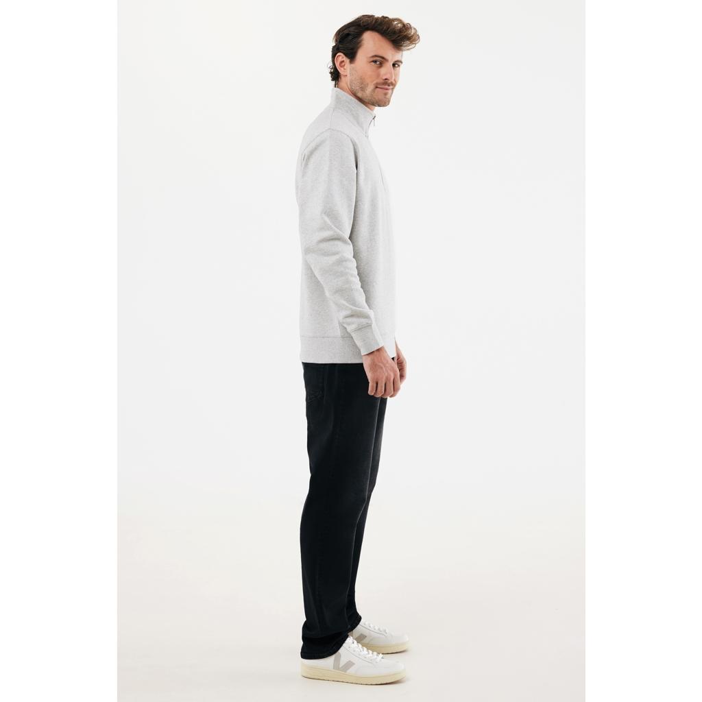 Pulover bumbac Iqoniq Elgon light heather grey 3XL