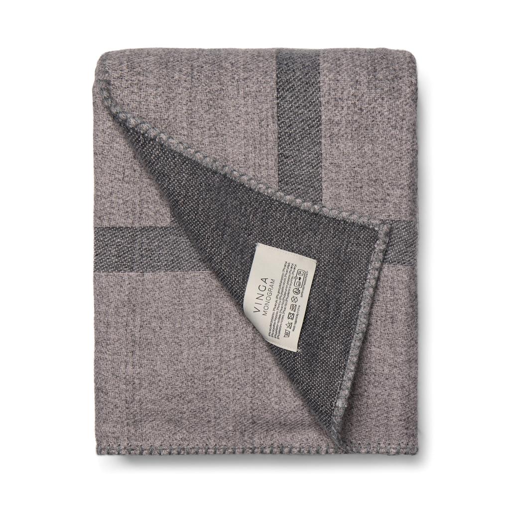 Pătură Vinga Monogram grey