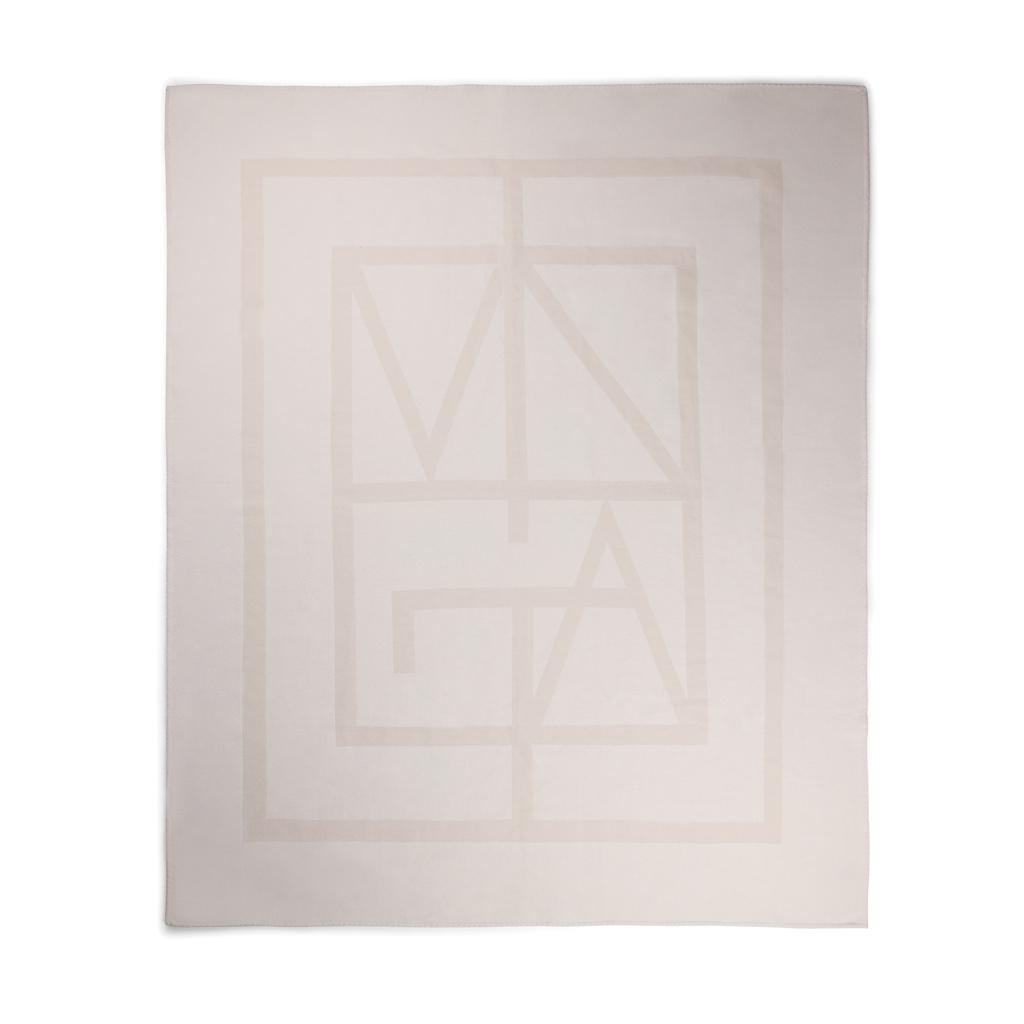 Pătură Vinga Monogram off white