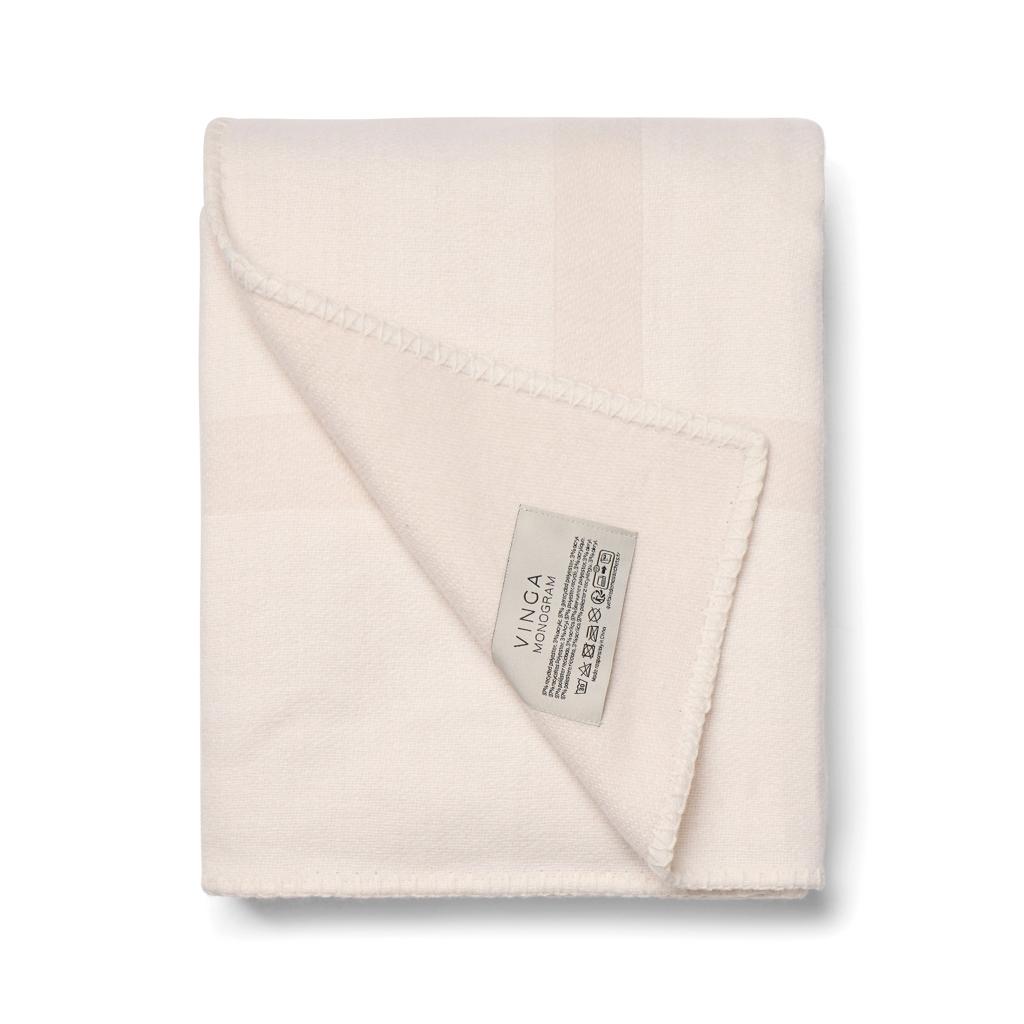 Pătură Vinga Monogram off white