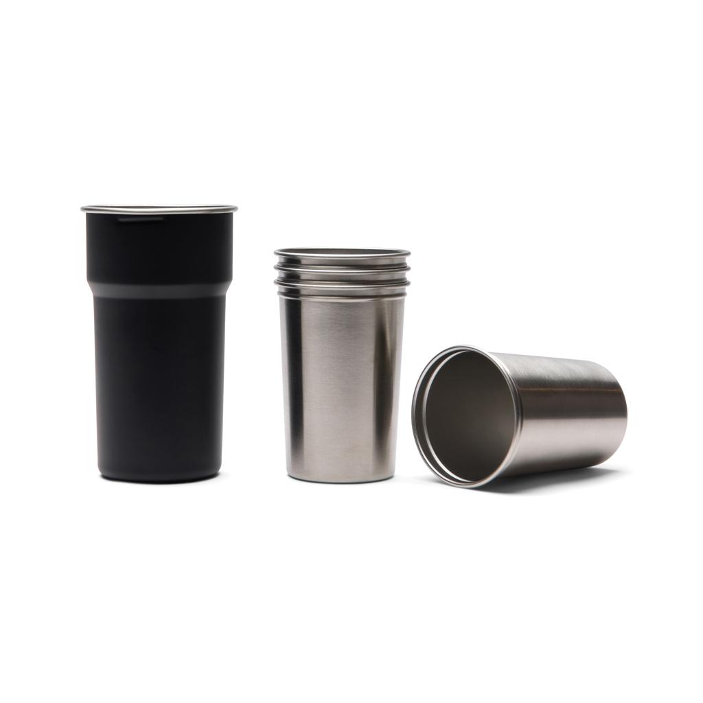 Set 4 căni Vinga Parks 250 ml black