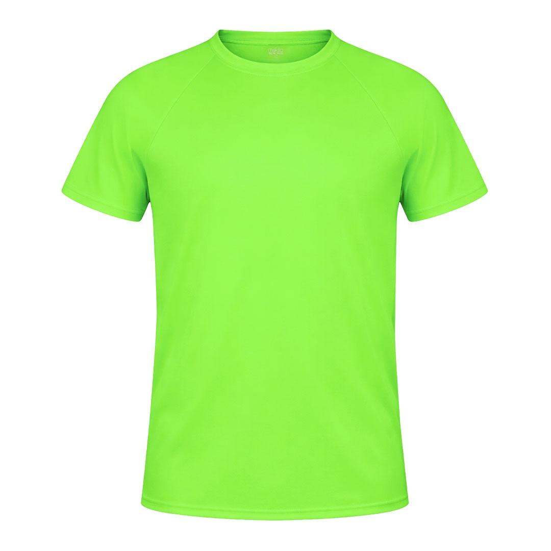 Tricou tehnic pentru adulți Plus verde fluorescent XXL