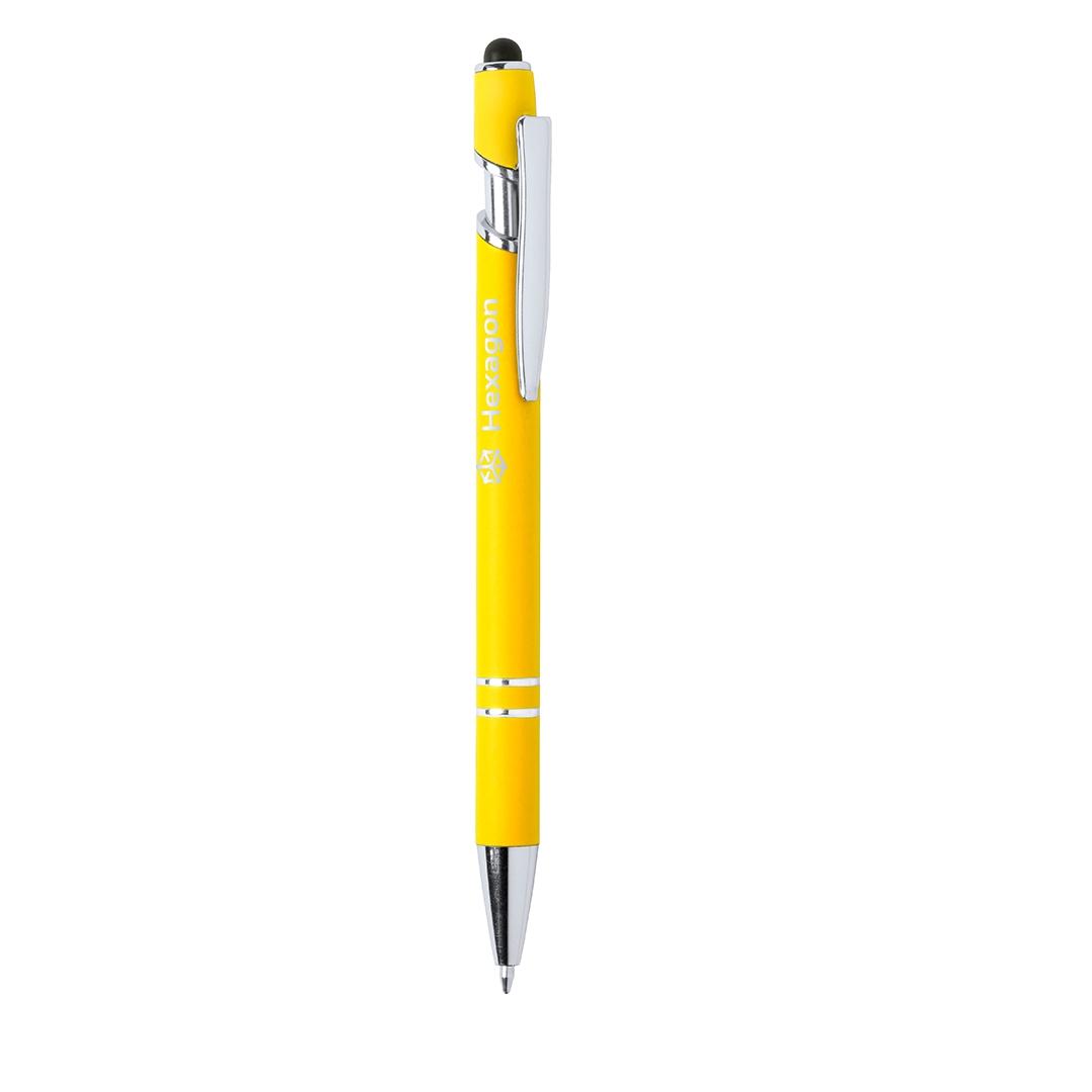 Pix cu stylus pentru ecrane tactile Lekor galben