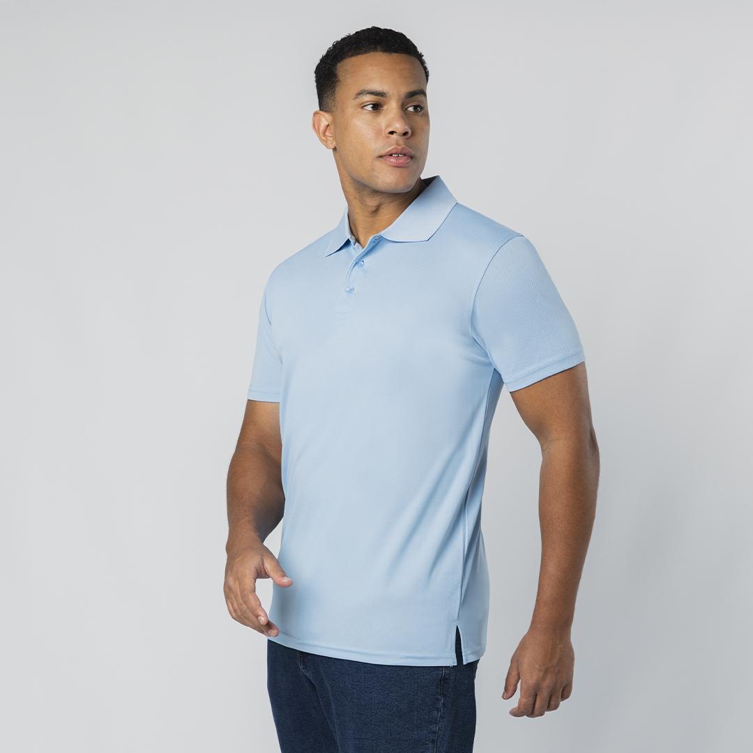 Tricou polo tehnic Plus alb 3XL