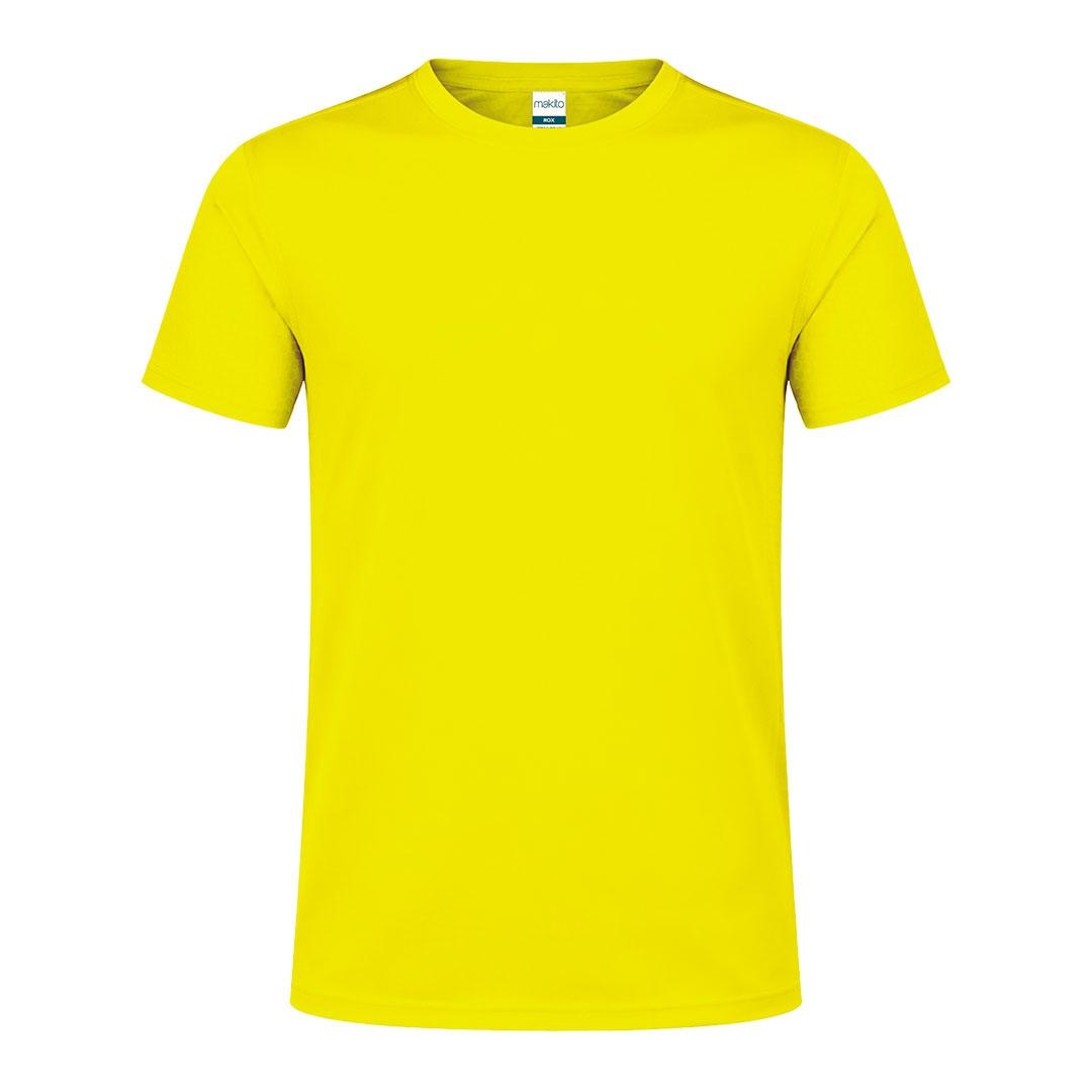 Tricou tehnic pentru adulți Rox galben fluorescent XXL