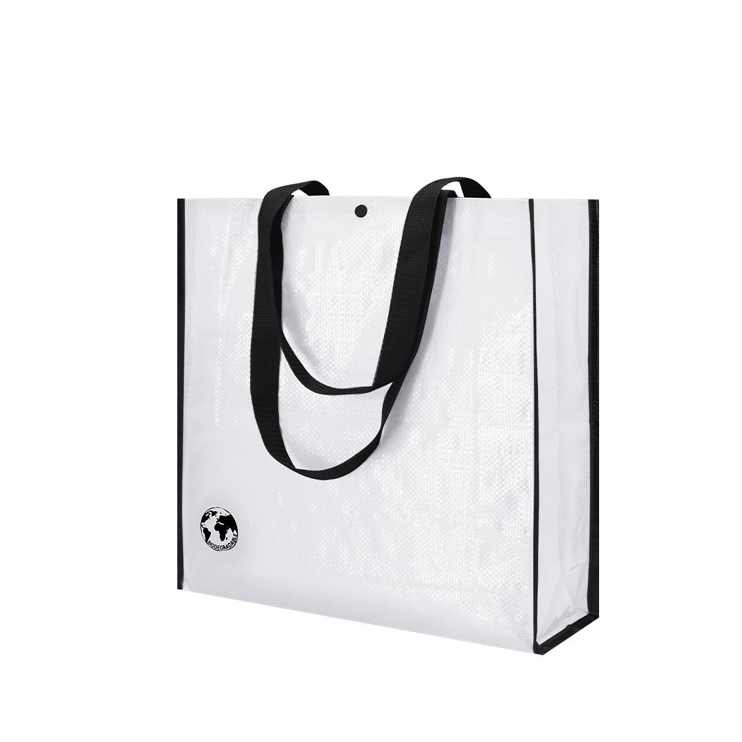 Geantă de cumpărături din material reciclat Recycle alb