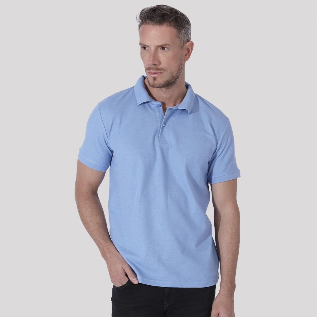 Tricou polo colorat pentru adulți Keya albastru închis XL