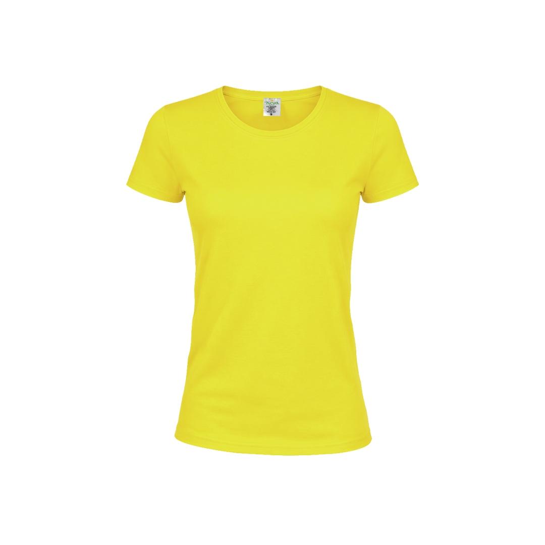 Tricou colorat pentru femei Keya galben XXL