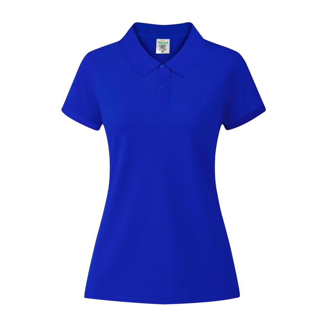Tricou polo colorat pentru femei Keya albastru S