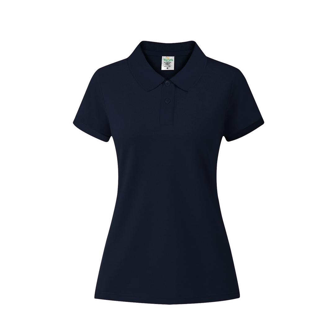 Tricou polo colorat pentru femei Keya albastru închis S