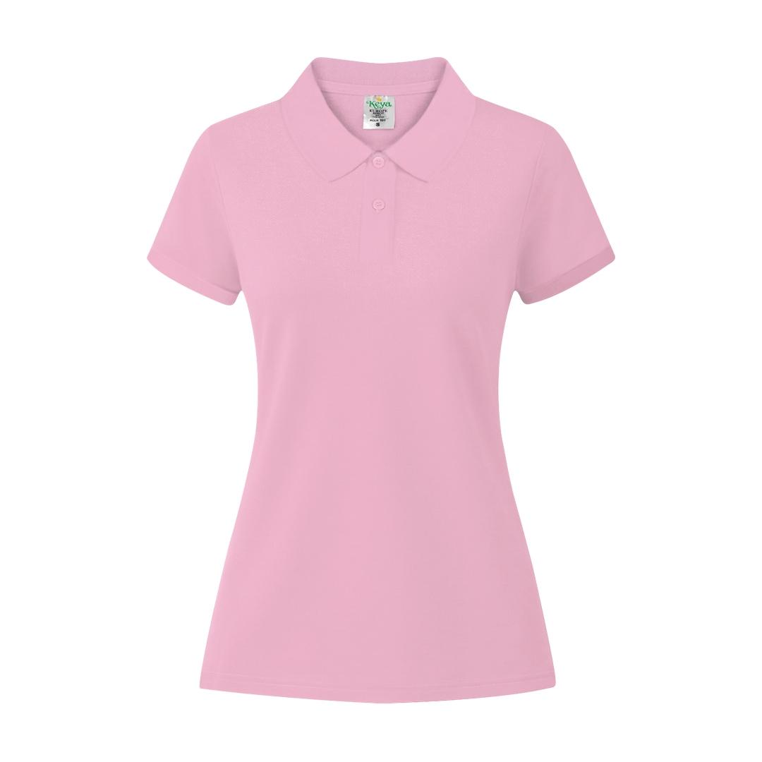 Tricou polo colorat pentru femei Keya roz S