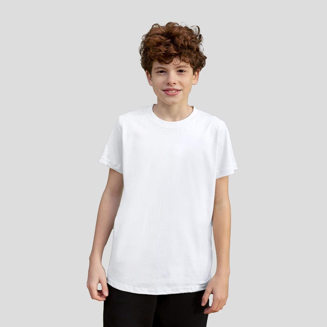 Tricou alb pentru copii Keya alb M