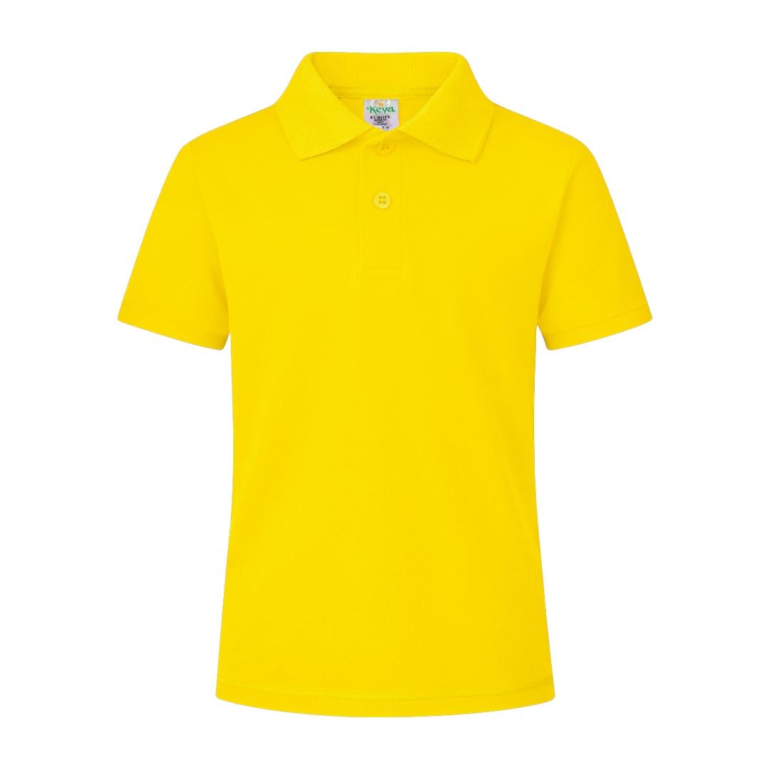 Tricou polo colorat pentru copii Keya galben M