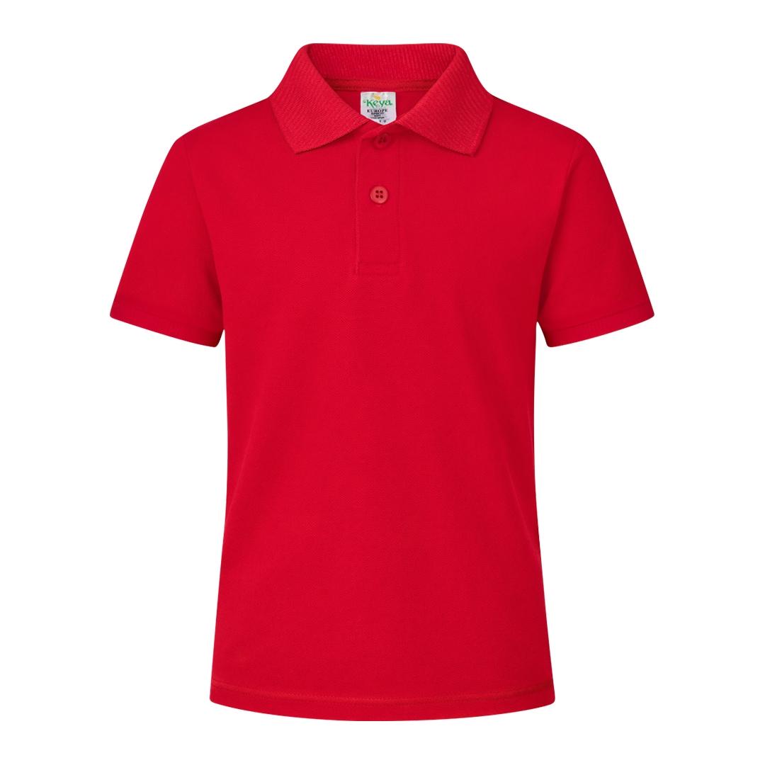 Tricou polo colorat pentru copii Keya roșu M