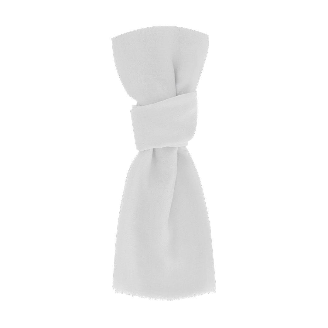 Eșarfă tip foulard Ribban alb