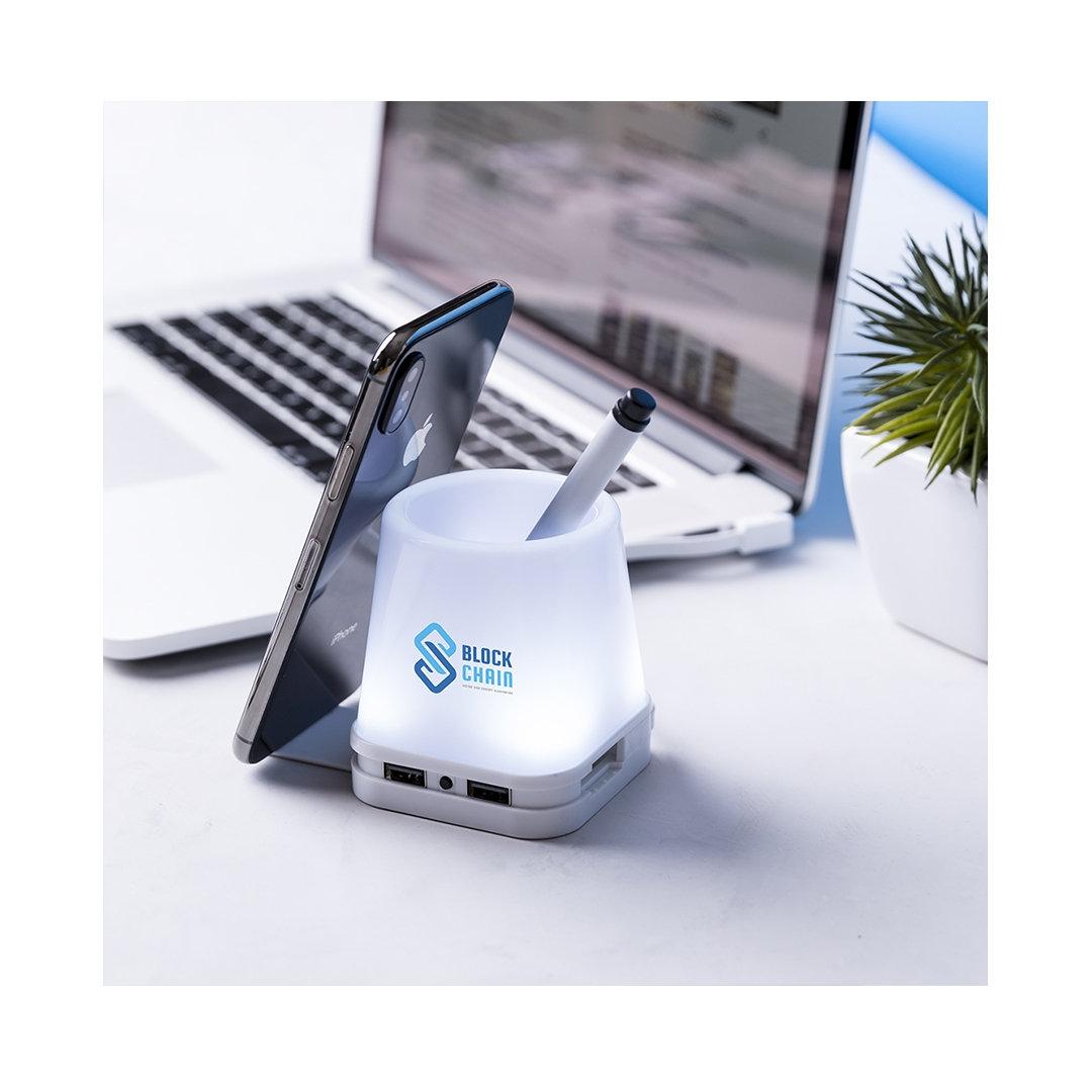 Suport instrumente de scris cu Hub USB Belind