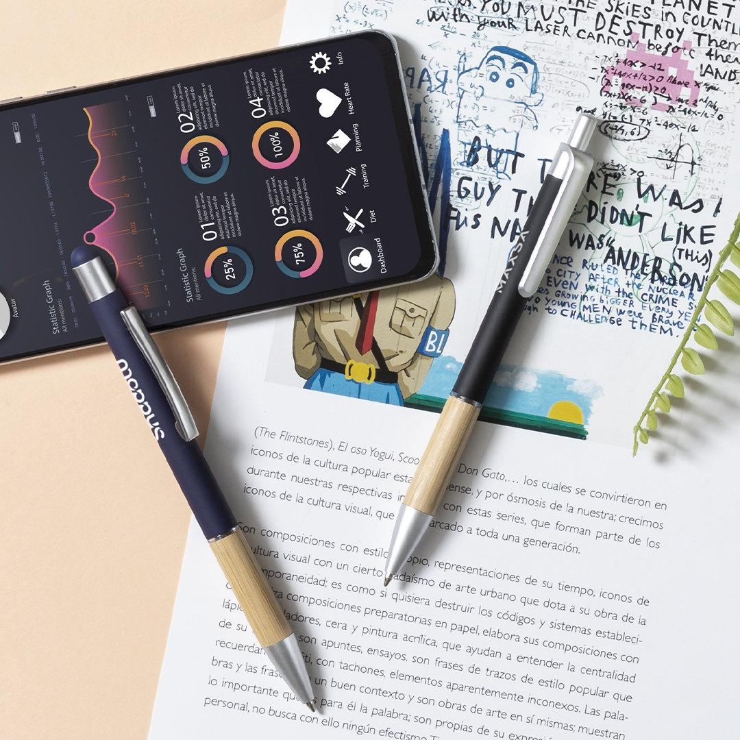 Pix cu stylus pentru ecrane tactile Zabox albastru marină
