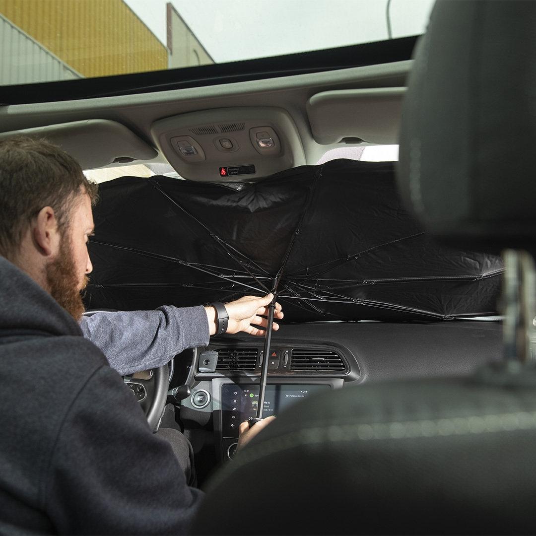 Parasolar auto Birdy negru