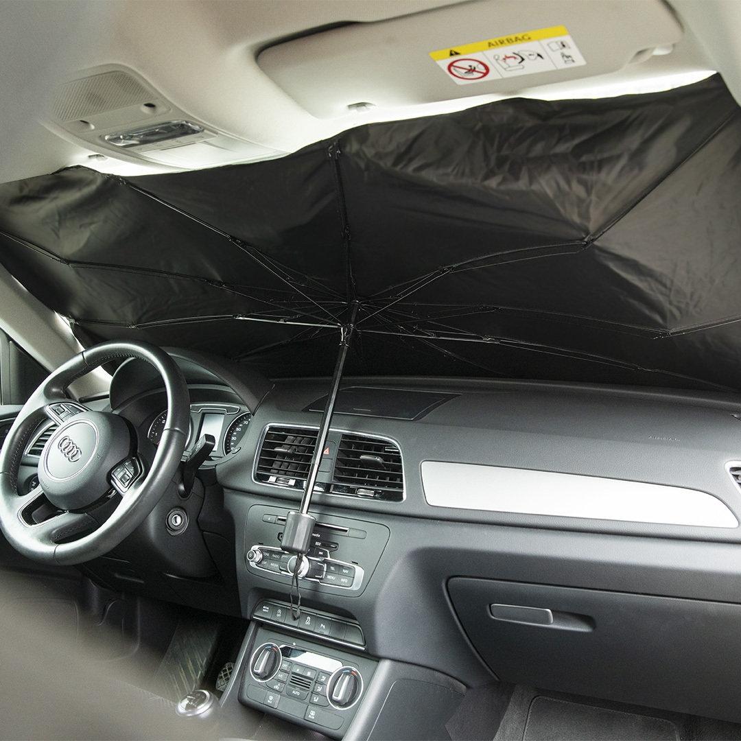 Parasolar auto Birdy negru