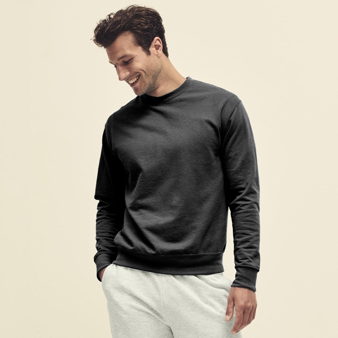 Hanorac subțire pentru adulți Lightweight Set-In S negru M