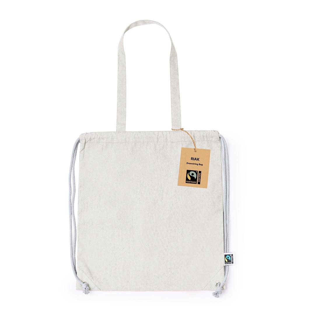 Sac cu șnur Riak Fairtrade albastru