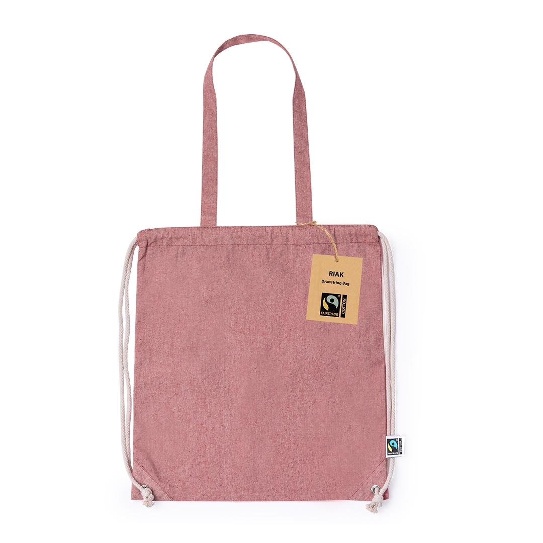 Sac cu șnur Riak Fairtrade albastru