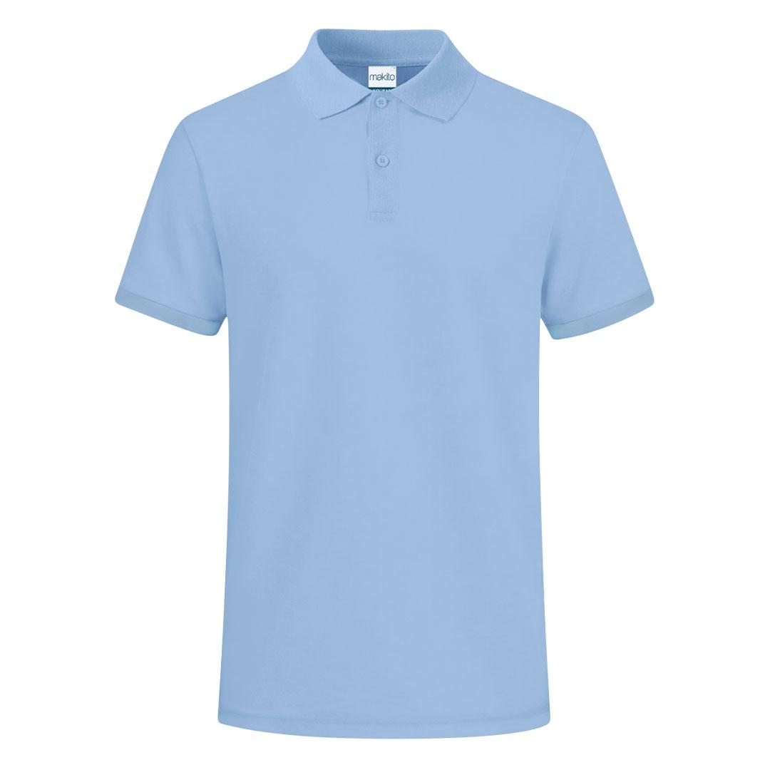 Tricou polo colorat pentru adulți Koupan albastru deschis S