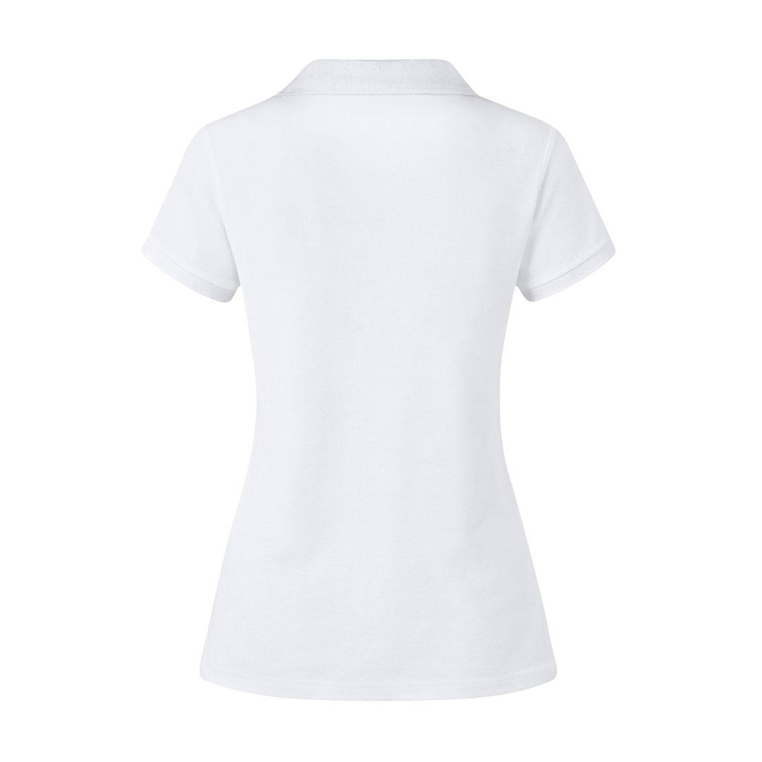 Tricou polo alb pentru femei Koupan alb M