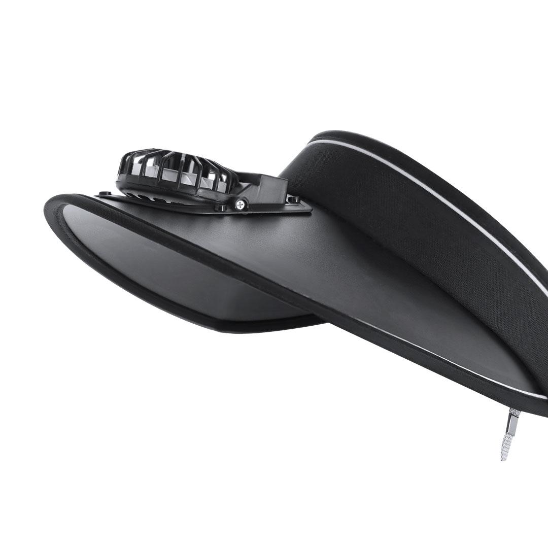 Vizieră de soare cu ventilator Akanyi alb
