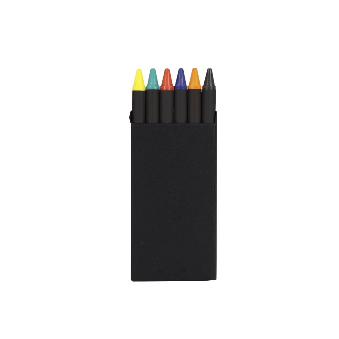 Set de creioane cerate Veseli negru