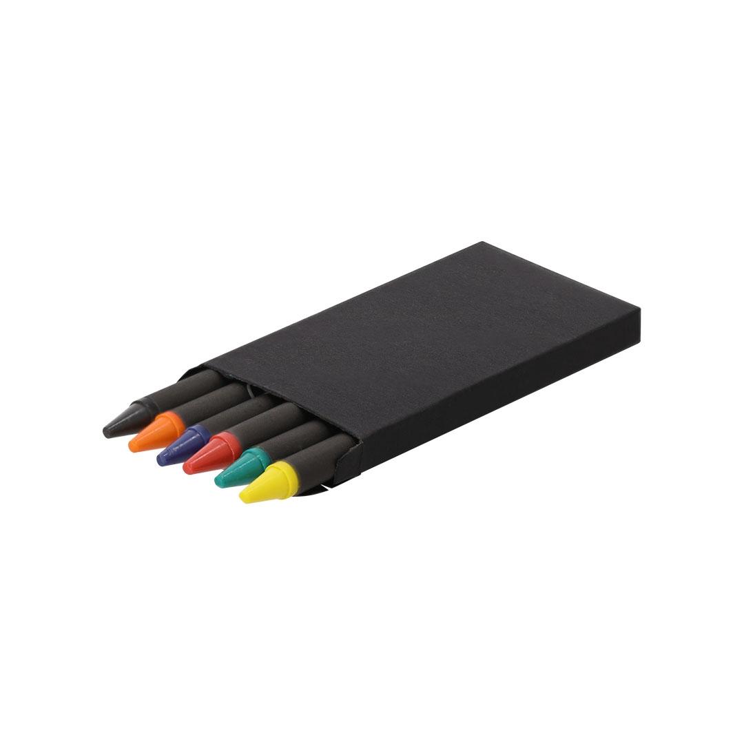 Set de creioane cerate Veseli negru