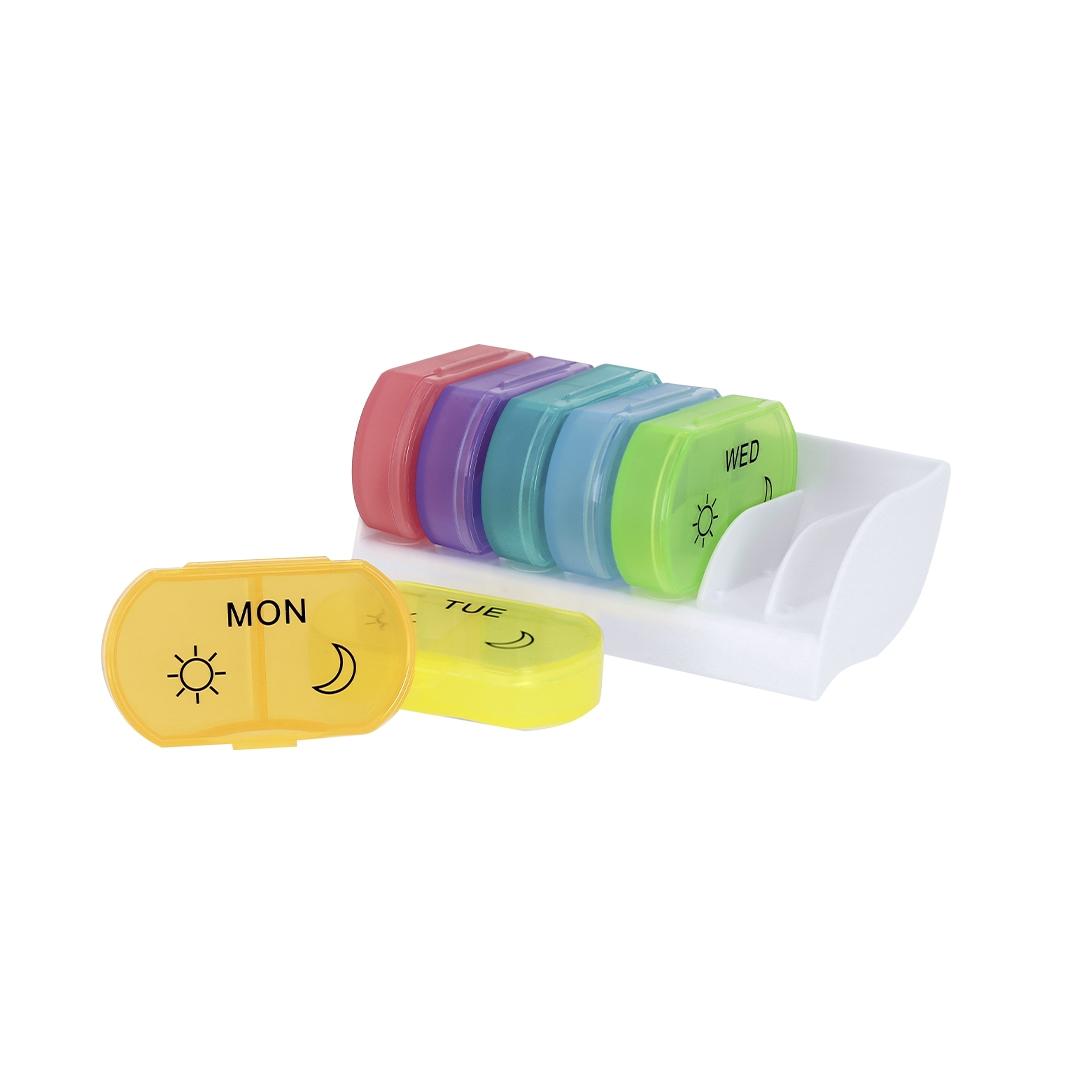 Cutie pentru pastile Parnex curcubeu