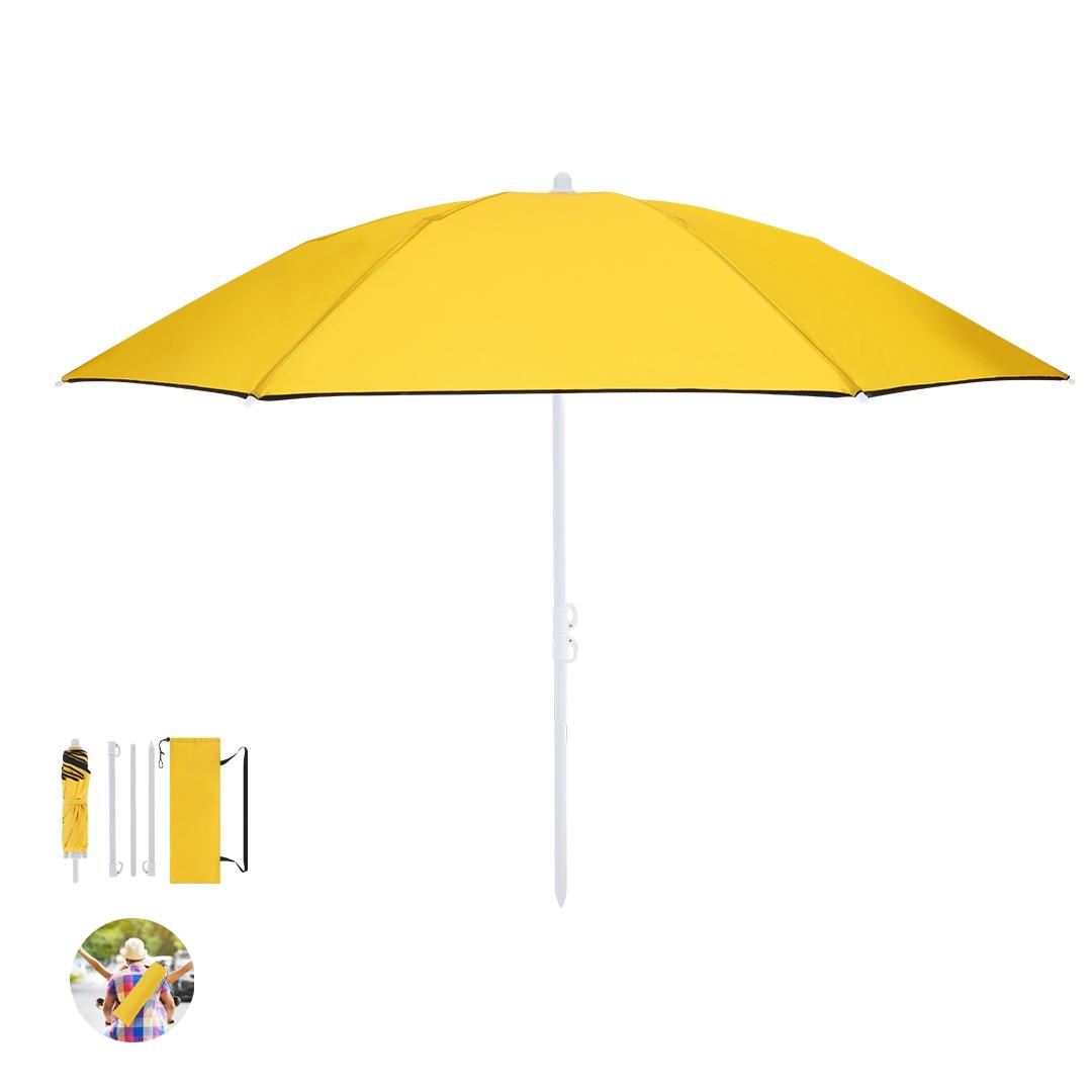 Umbrelă de plajă pliabilă Misarya albastru