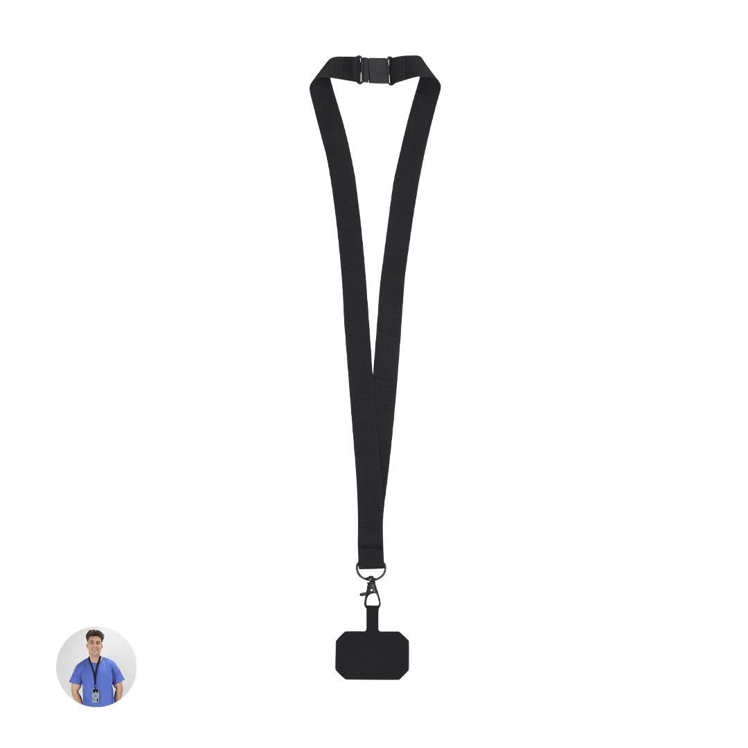 Lanyard cu suport Sailix negru