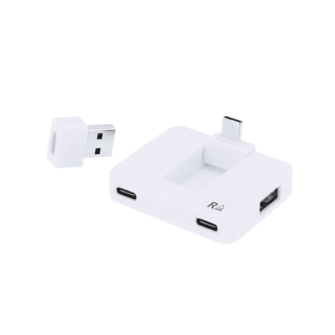Distribuitor USB Hub Baycen alb
