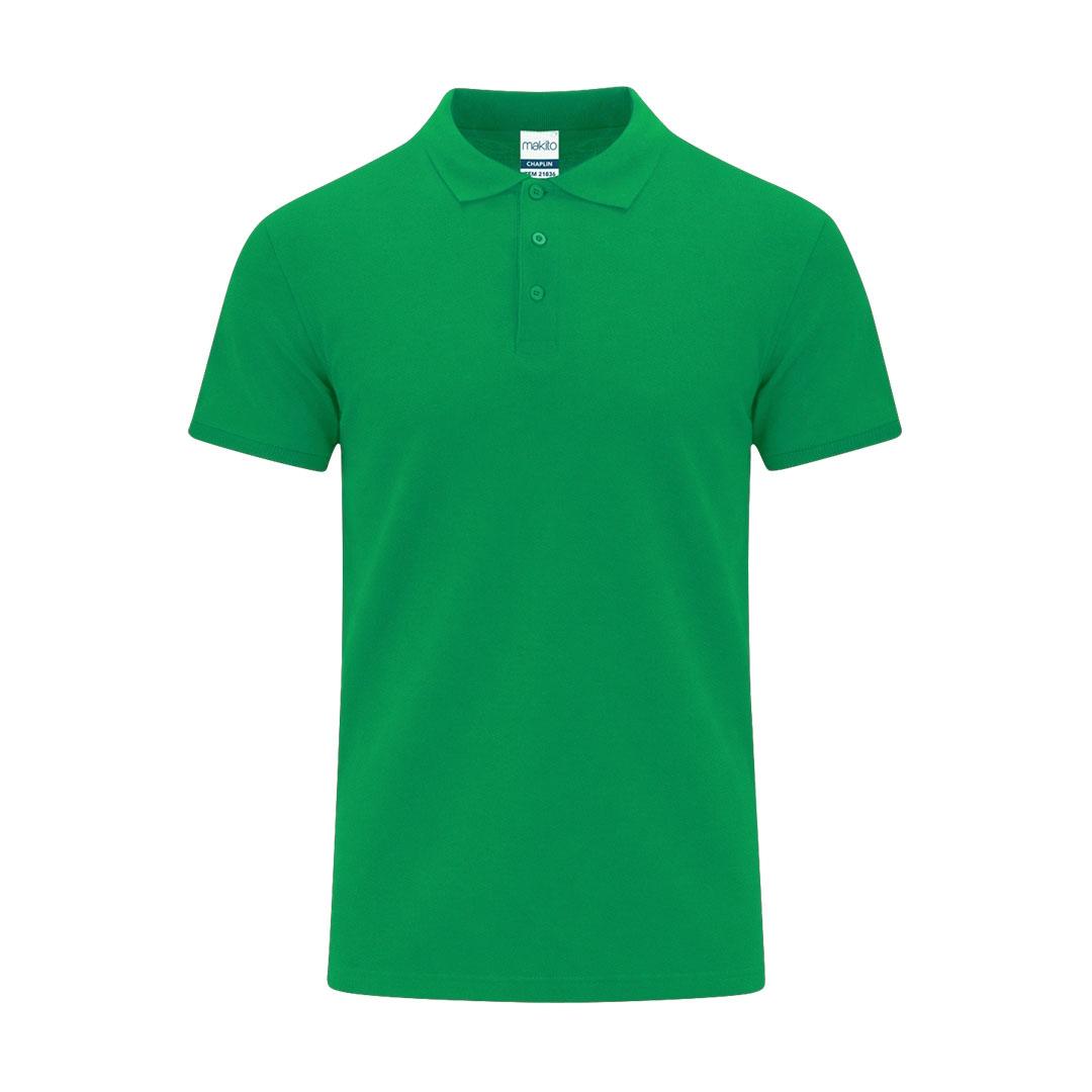 Tricou polo colorat pentru adulți Chaplin verde L