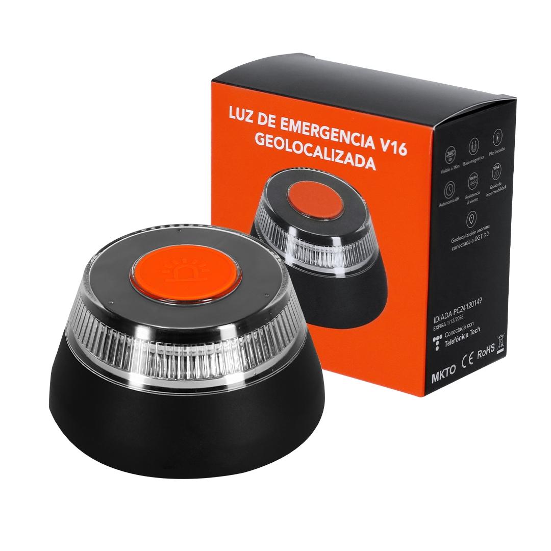 Lumină de urgență V16 geolocalizată Kershaw negru