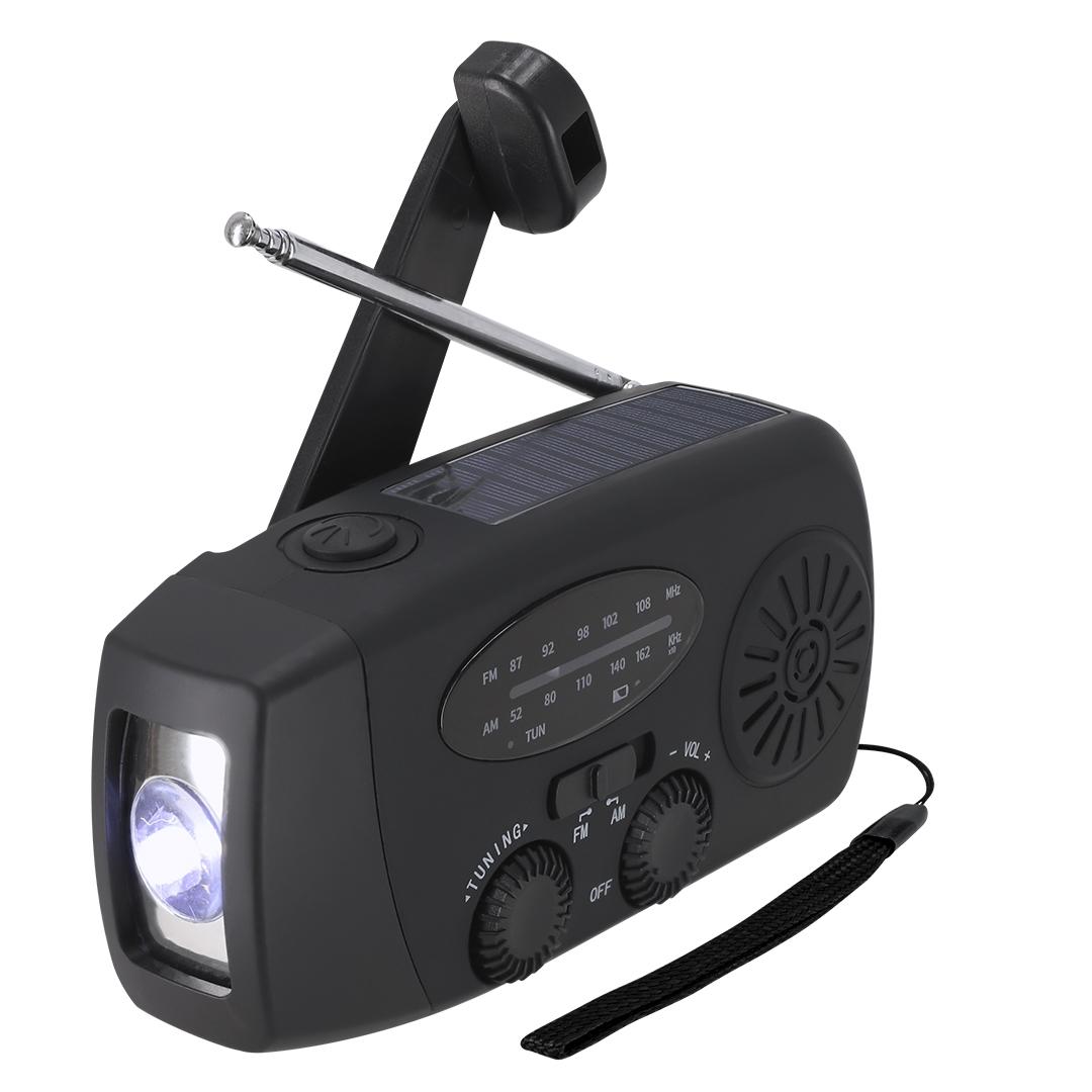Radio de urgență multifuncțional Cartney roșu