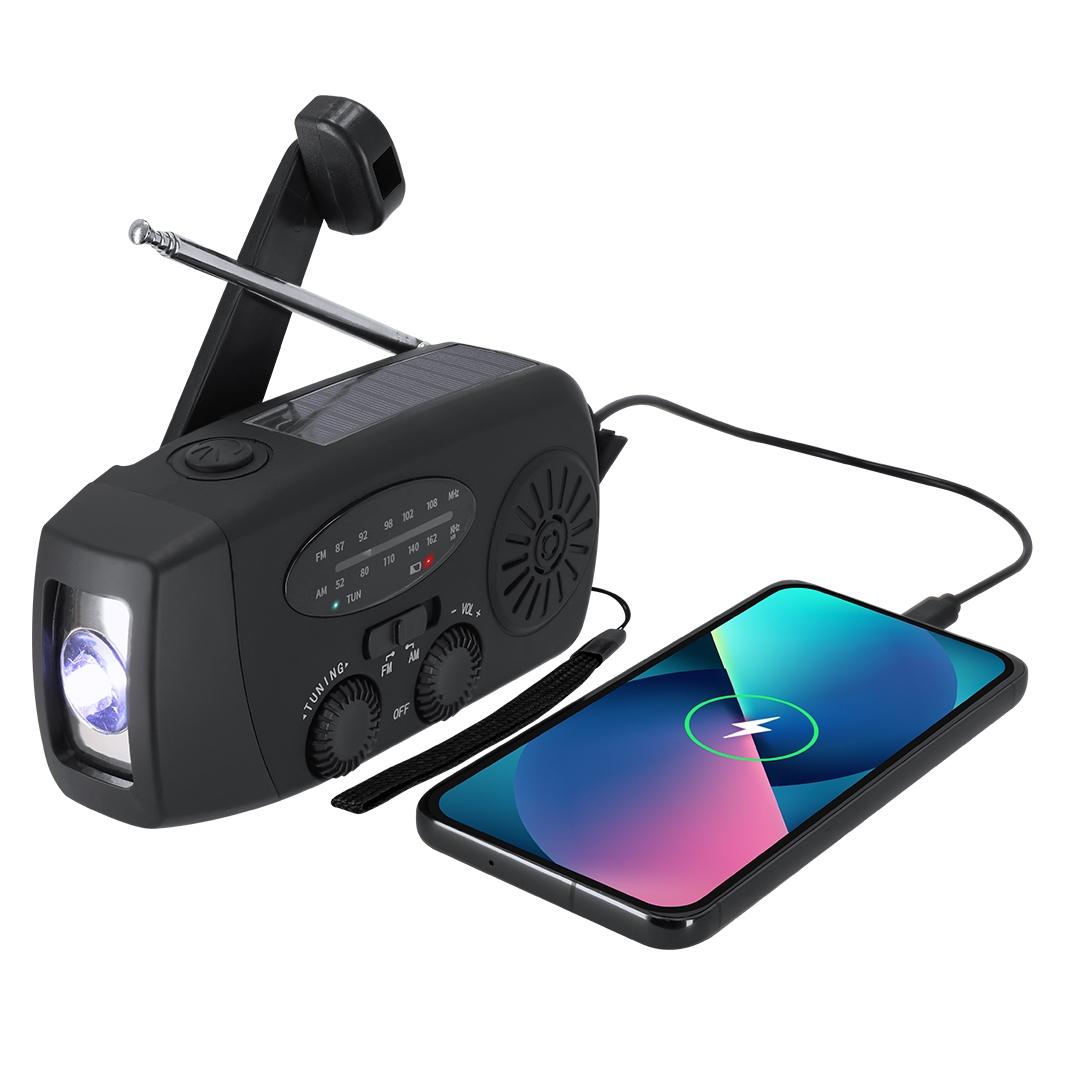 Radio de urgență multifuncțional Cartney roșu