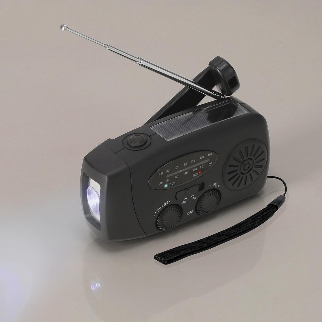 Radio de urgență multifuncțional Cartney roșu