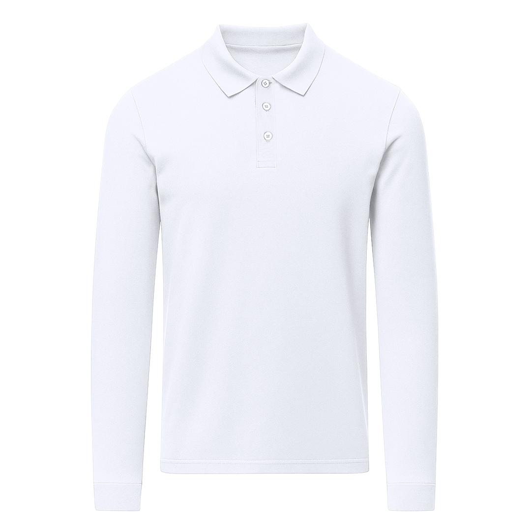 Tricou polo alb pentru adulți Charlot alb XL