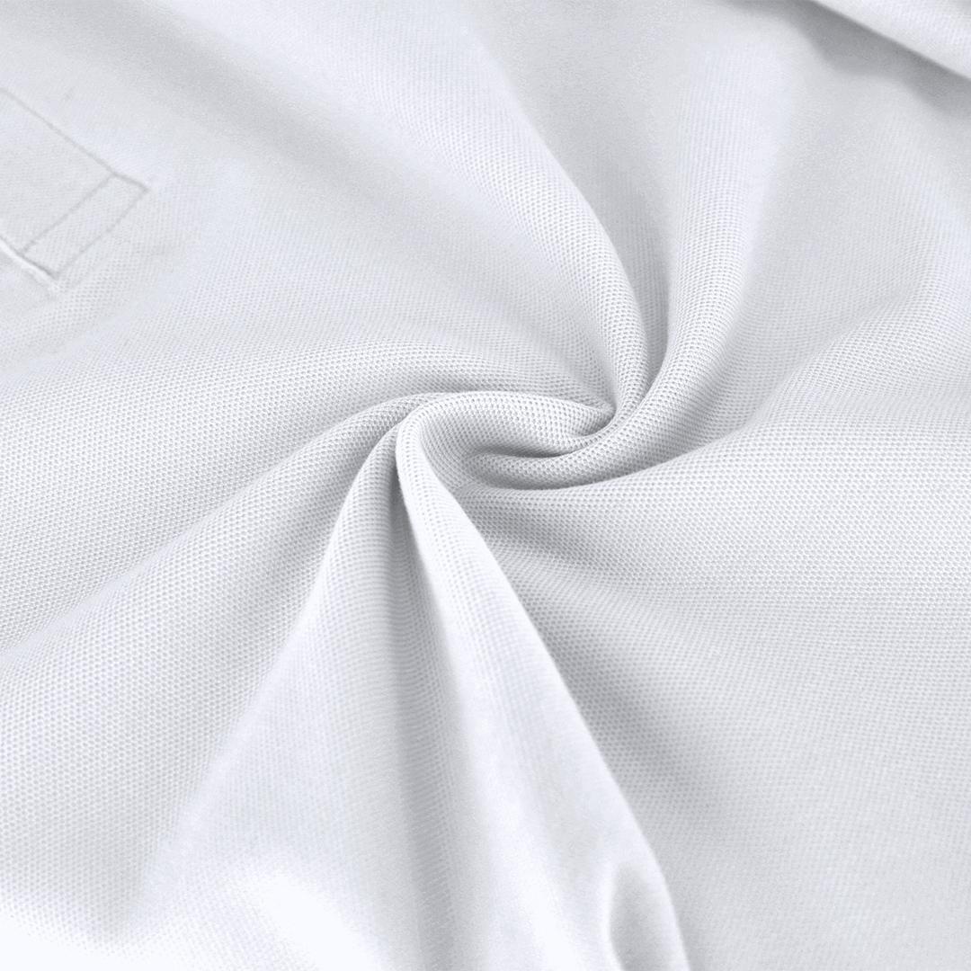Tricou polo alb pentru adulți Charlot alb XL