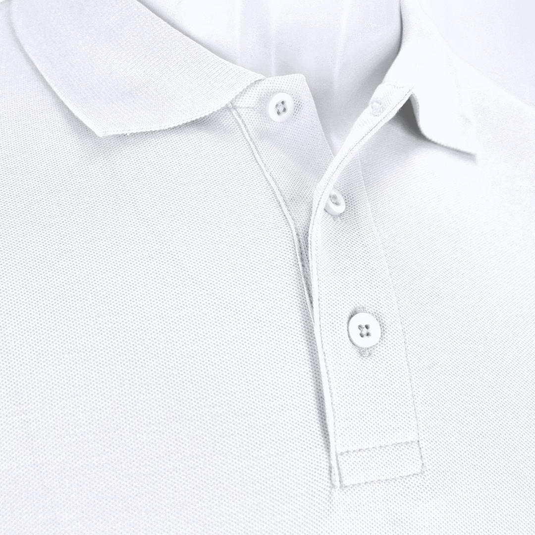 Tricou polo alb pentru adulți Charlot alb XL