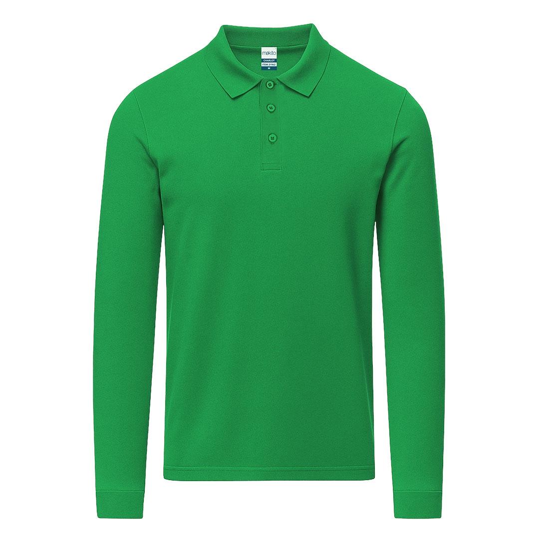 Tricou polo colorat pentru adulți Charlot verde 3XL