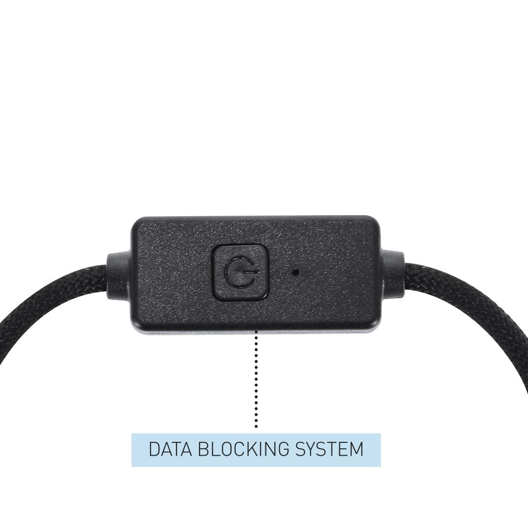 Cablu de date cu protecție anti-hacking Gabbo negru