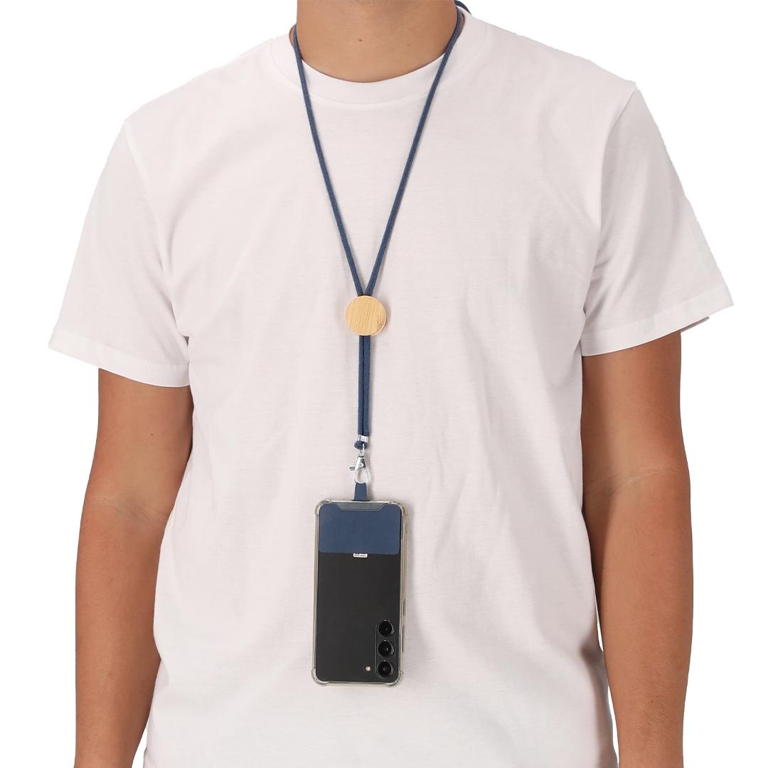 Lanyard cu suport Thorne albastru